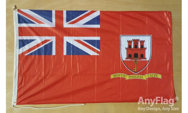 Gibraltar Red Civil Ensign Custom Printed AnyFlag®